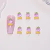 Decoraciones para Uñas Frutales Mini Paleta de Fresa Resina Transparente Hielo Accesorios Pequeños DIY Decoración para Uñas Frutos Confitados