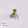 Dongling jade peso pequeño campana accesorios diy pulsera de jade pequeño colgante deslizante accesorios colgante semiacabado