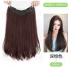 Peluca Para Mujer Cabello Largo Pieza Única Forma de V Sin Rastro Mechón Adicional de Cabello Volumen Extra Cabello Artificial Esponjoso Mechón de Cabello Largo Liso