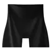Shorts de Seguridad Lisos de Cintura Alta Control de Abdomen Shorts de Seguridad Cruzados Dos en Uno Boxer de Seguridad para Mujer