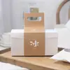 Cajas de Regalo para Pasteles de Alta Gama Hechas a Medida por el Fabricante, Cajas Tipo Bolsa Plegables Simples, Cajas de Regalo Creativas y Modernas para Pan y Pasteles al por Mayor