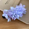 Grampo de Cabelo Flor de Tecido Estilo Doce Super Fada Primavera e Verão, Presilha Bico de Pato de Alto Padrão e Requintada, Acessório de Cabelo Gentil Moderno e Versátil para Mulheres