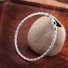 Fabricantes de productos nuevos de plata con carácter listados, suministro directo de joyería sencilla, joyería de plata S925, pulsera de plata de color italiano