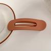 Pinza Grande de Pico de Pato Esmerilada Sin Costuras Horquilla Celebridad Cibernética Flequillo Lateral Pinza de Una Palabra Cabello Roto Horquilla Clip para Recoger Cabello Parte Posterior de la Cabeza