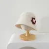 Sombrero de pescador para niña estilo coreano, nuevo sombrero de punto elegante para otoño e invierno, sombrero tipo cubo versátil y moderno, sombrero de princesa transfronterizo