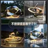 Escultura Grande de Aço Inoxidável Modelagem de Metal Superfície Espelhada Luminosa Exterior Abstrata Característica de Água Arte de Campus Paisagismo Ornamentos