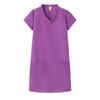 Verão 2022 Aliexpress Amazon Novo Vestido Solto de Manga Curta e Comprimento Médio Verão Decote V Bolso 9 Cores 8 Jardas