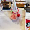 Llavero creativo de tarjeta de texto acrílica puede amor significado seguro alegría colgante de bolsa lindo accesorios de grano regalo