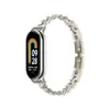 Adecuado para Xiaomi Mi Band 11, 10, 9m Correa Magnética Lanis, Hebilla Xiaomi 8, Metal de Acero Inoxidable de Tres Cuentas