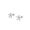 Pendientes de Pétalo de Zircón Coloridos Más Vendidos en Amazon Europa y Estados Unidos Pendientes de Flor Espiral Multicolor de Moda Pendientes