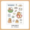 Adesivos fofos de panda para scrapbooks DIY de crianças, adesivos à prova d'água em PET, decoração guka, adesivos para copos de água e telefone, prêmios