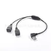 Cable Adaptador de Codo OEM USB Am Curva Izquierda Uno a Dos USB Bm Cable de Datos Cable de Extensión de Expansión