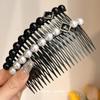 Pinza para el Cabello para Mujer, Herramienta para Ordenar el Cabello, Peine de Perlas de Verano para la Parte Trasera de la Cabeza, Pinza de Alta Gama para Flequillo, Pasador, Accesorio para el Cabello al por Mayor