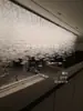 Salón de Banquetes de Hotel para Bodas Lámpara de Araña Rectangular Ola de Cristal Departamento de Ventas Área de Negociación Lámparas No Estándar Otros