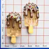 Nuevo Transparente Fruta Helado Comida Juguete Amuletos Pegamento de Crema DIY Funda de Teléfono Móvil Pasador Calcomanía para Vaso de Agua Accesorios de Resina