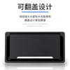 Caja pasacables de escritorio de oficina, pasacables para mesa de computadora, mesa de conferencias, caja pasacables de plástico empotrada, plástico con cepillo amortiguador, caja pasacables