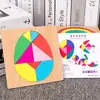 Rompecabezas geométrico con forma de corazón para educación temprana, rompecabezas de formas, colores y gráficos, bloques de construcción educativos para niños, juguetes de jardín de infantes