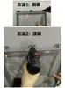 Acessórios para cortina de porta macia Estrutura de quilha de aço inoxidável Peça de clipe de cortina de porta com sucção magnética para ar condicionado Transparente Placa de montagem de ferro galvanizado Clipe de barra horizontal de encaixe