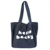 Moda de Verano 2026 Bolso Grande de Hombro Único para Mujer, Bolso Tote Simple para Estudiantes y Viajes Diarios, Negro Ins