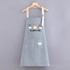 Nuevo mono de algodón puro, delantal para limpiarse las manos, ropa de trabajo de estilo coreano, transpirable, para cocina, hogar, para hombres y mujeres, estampado