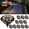 Nova Luz Solar Subterrânea Transfronteiriça Luz de Gramado LED Impermeável para Exterior Decorativa para Jardim Casa Pátio