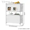 Gabinete Bauhaus Estilo Ins, Aparador Minimalista con Puertas abatibles, Gabinete de Almacenamiento Multifuncional, Estante para CDs de Sala de Estar, Estantería de Piso
