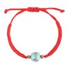 Pulsera Roja del Año del Caballo Tao 2026, Pulsera de Cuentas Turquesas, Cuerda Trenzada, Cuenta de la Fortuna, Pulsera Roja con Nudo Vajra