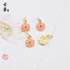 Colgante Pequeño de Mariposa y Libélula de Esmalte Azul Antiguo Colgante Individual para Pulsera Hecha a Mano DIY Accesorios de Joyería