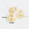 Colar Brincos Pingente Pequeno de Ábaco da Fortuna Banhado a Ouro 14K Acessórios de Pingente de Ouro Puro Joias DIY Atacado D105