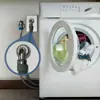 Conector de extensão de tubo de drenagem para máquina de lavar com carregamento frontal, conector de extensão de tubo de saída, conector de tubo de esgoto de plástico