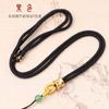 Collar de la verdad de seis caracteres dorados, cuerda tejida, colgante de Buda dorado, cuerda para colgante, para hombres y mujeres, fuerte, telescópica, para colgar del cuello, venta al por mayor