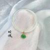 Nuevo Pulsera de Cascabeles de Celebridad de Internet Pulsera de Campana para Mujer Pulsera de Vidriado Tira Fina para Mujer Anillo de un Solo Paso Antiguo para Niña