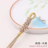Chaveiro de Borla de Milho de Xizang Tecido à Mão Pingente para Bolsa Carro Corda Estilo Étnico Borla de Algodão Torcida à Mão
