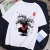 2025 Exportación Naruto Anime Nueva Talla Europea Casual Holgada Manga Corta Cuello Redondo Camiseta Tops para Estudiantes Hombres y Mujeres