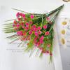 Fábrica de Flores Artificiais Rosa Qixi Flores Artificiais Transfronteiriças Arranjo de Casamento Buquê Roxo Flor de Decoração de Paisagismo