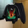 Conjunto de Primavera y Otoño para Niños 2026 Estilo Nuevo para Niños Mayores, Ropa de Otoño Holgada para Niños, Sudadera Elegante de Estilo Coreano para Niños