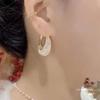 Pendientes de plata S925 con malla de circonita Super Flash, exquisitos, con aguja, para mujer, modernos, ligeros, de lujo, de nicho, con diseño avanzado.