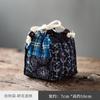 Yingjiang - Taza maestra de algodón y lino engrosado, bolsa de almacenamiento para una sola taza, juego de tazas portátiles de viaje, juego de té, taza de degustación de té, bolsa de tela pequeña