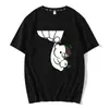Teoría de la bala rueda de bala rota juego de baile anime periférico levanta la mano oso sonrisa oso manga corta principal camiseta de algodón verano