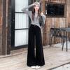 Jeans Skinny Holgados Retro Cintura Alta Combinan con Todo Pantalones Mop 2025 Viajero Pantalones Elásticos de Pierna Ancha para Mujer Forma de Pera