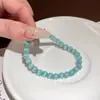 Pulseira de Contas Olho de Gato Rosa para Mulheres Nicho Exquisite High-End Pulseira Empilhável 2025 Nova Joia de Mão para Melhor Amiga
