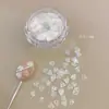 Lentejuelas para Uñas Azúcar Blanco Estrella Diamante Lentejuelas Mariposa Estrella Corazón Populares Accesorios de Decoración para Uñas