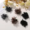 Otoño e Invierno Retro Versátil Estampado de Leopardo Malla Floral Tela Parches DIY Hecho a Mano Clips Laterales para Zapatos y Sombreros, Accesorios para el Cabello, Accesorios para Ropa y Vestidos