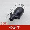 Pet de Chá de Argila Roxa "Sapo Dourado" Escultura Artesanal Bandeja de Chá Acessório de Chá Ornamento Sapo Dourado Trazedor de Fortuna, Adequado para Cultivo