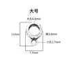 Plata S925 Accesorios DIY Hebilla Colgante Hebilla de Cuentas de Plata Hebilla Colgante Hebilla de Cordón de Tres Vías Hebilla Colgante con Anillo