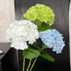 Azul táctil hidratante simulación hortensia alta apariencia súper realista sala de estar nórdica mesa de comedor mueble de TV adorno de decoración