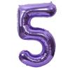 Nuevo globo morado digital de aluminio de 40 pulgadas para decoración de fiesta y vacaciones, globo grande de película de aluminio digital al por mayor