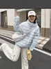 Versátil chaqueta de algodón acanalado para mujer, estilo corto y ligero con capucha, nueva colección otoño/invierno 2026, popular estilo coreano, abrigo cálido para parejas