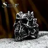 Guerrero de Acero nuevo estilo punk calavera anillo de titanio Amazon AliExpress anillo retro de acero inoxidable