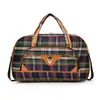 Bolsa de Viaje a Cuadros, Bolsa de Equipaje de Viaje Ligera, Bolsa de Viaje para Salidas, Bolsa para Guardar Ropa, Bolsa de Gran Capacidad para Trabajar Fuera de Casa